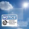 Signmission Drivers Chock Your Wheels OSHA Notice Sign, Plastic, 14in W x 10in L, 2PK OS-2PACK-NS-P-1014-L-15512 - alternate 5